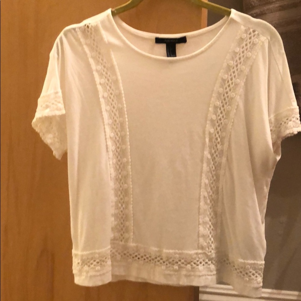 White Lace T-Shirt